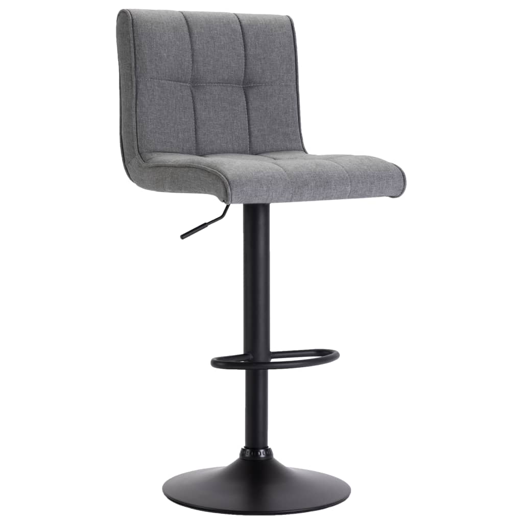 Vidaxl 1/2X Bar Stool Fabric Pub Counter Swivel Office Bar Chair Multi Colors-vidaXL-Dark gray-1 pcs-Urbanheer