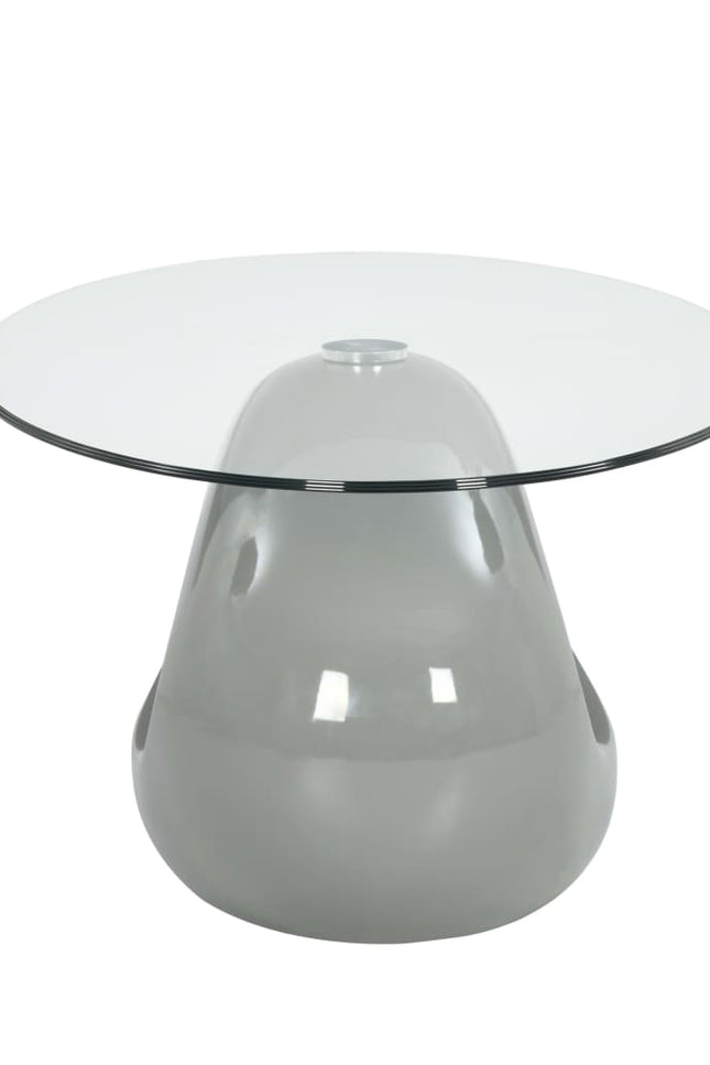 Coffee Table with Oval Glass Top Accent End Side Table Multi Colors-vidaXL-Urbanheer