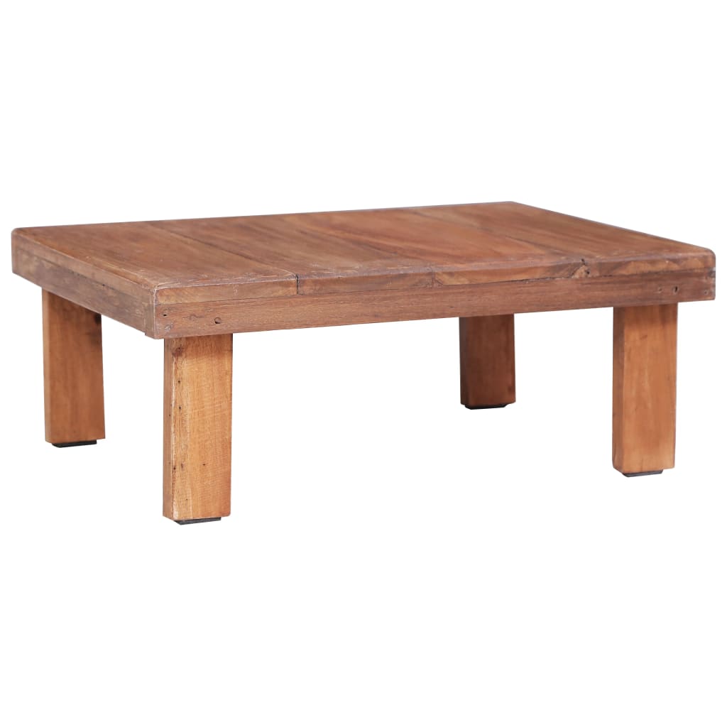 Vidaxl Coffee Table 20.9"X19.7"X19.7" Solid Reclaimed Wood-Furniture > Tables > Accent Tables > Coffee Tables-vidaXL-53 x 50 x 50 cm-Urbanheer