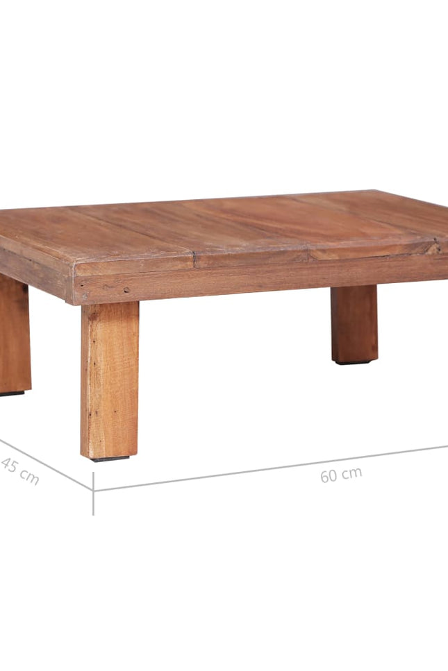 Vidaxl Coffee Table 20.9"X19.7"X19.7" Solid Reclaimed Wood-Furniture > Tables > Accent Tables > Coffee Tables-vidaXL-Urbanheer