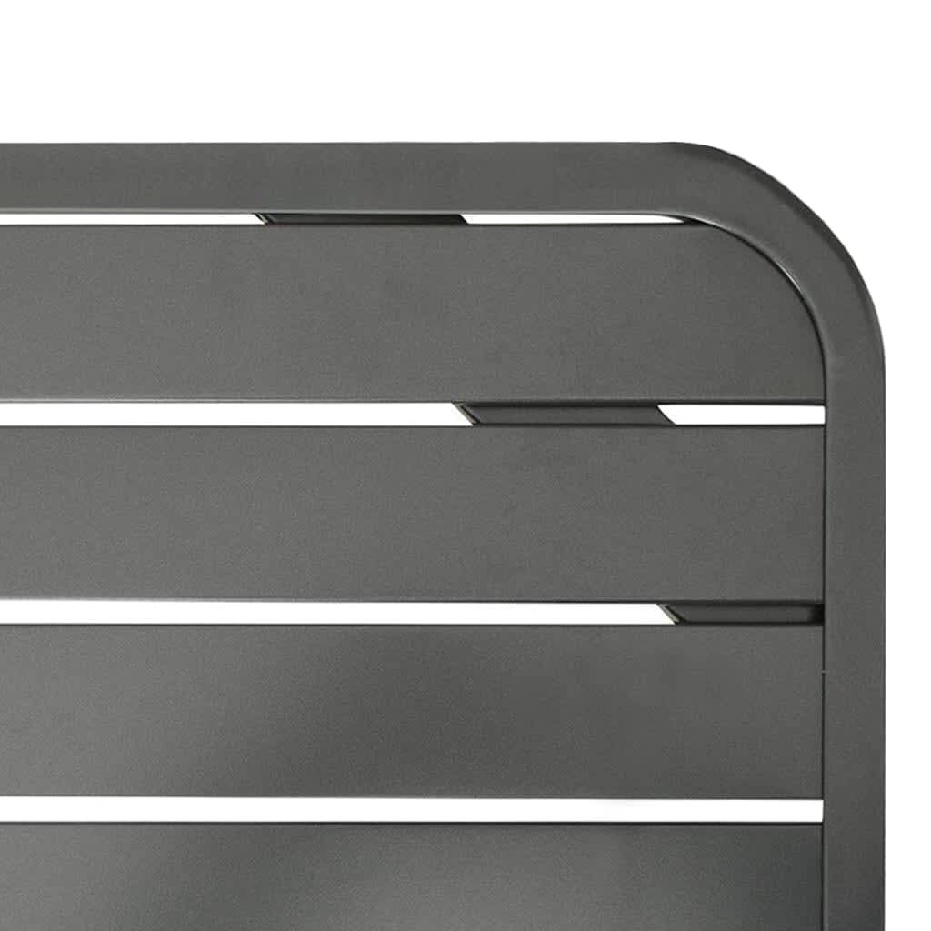 Vidaxl Patio Table Dark Gray 70.9"X32.7"X28.3" Steel-Furniture > Outdoor Furniture > Outdoor Tables-vidaXL-Urbanheer