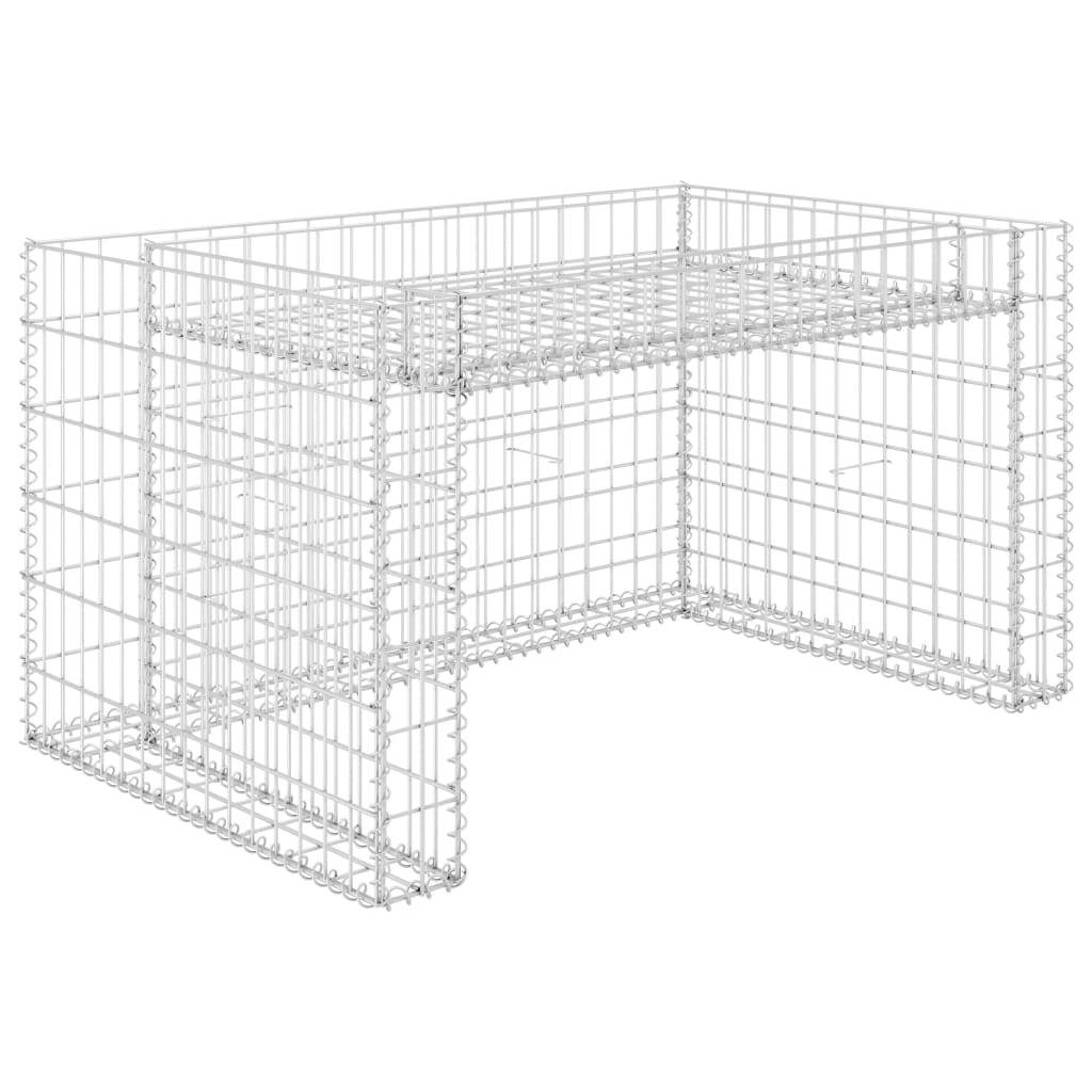 Lawn Mower Garage With Raised Bed 43.3"X31.5"X23.6" Steel Wire-vidaXL-Urbanheer