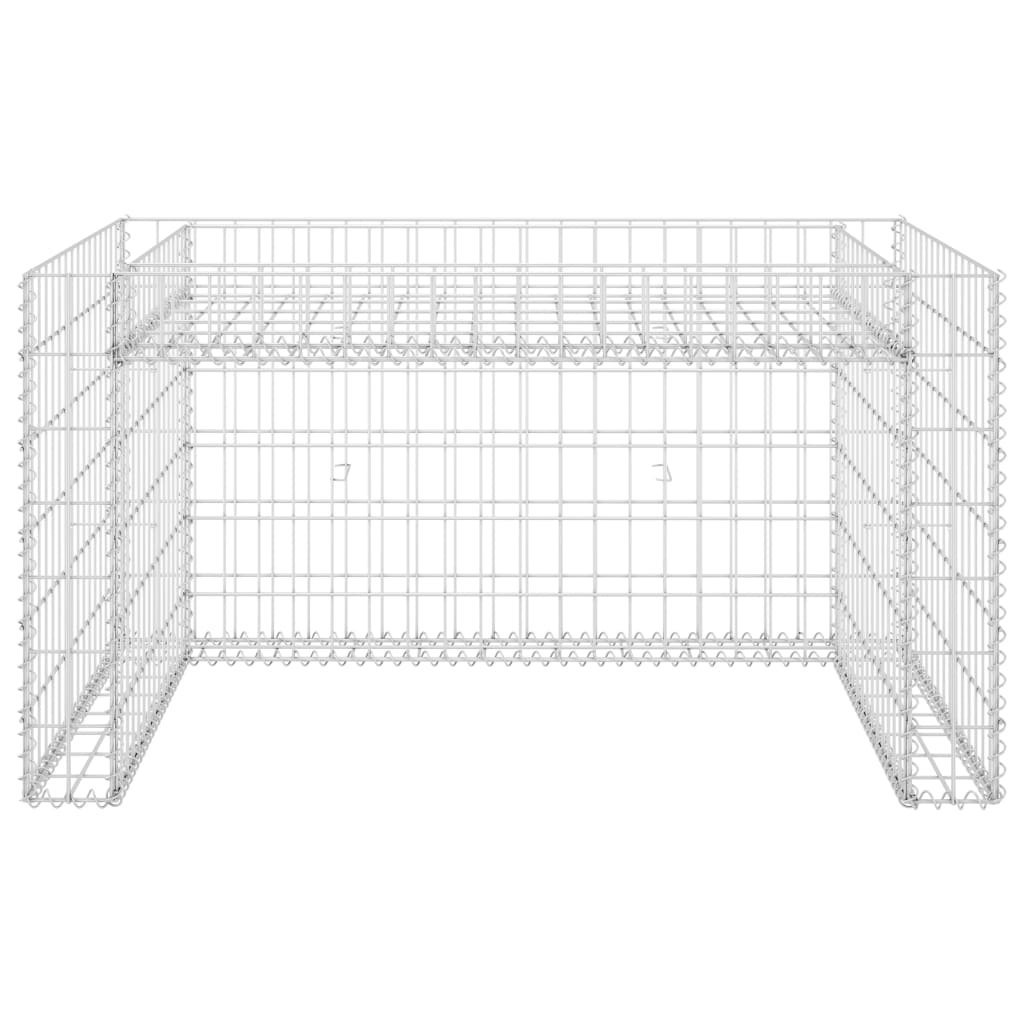 Lawn Mower Garage With Raised Bed 43.3"X31.5"X23.6" Steel Wire-vidaXL-Urbanheer