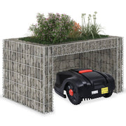 Lawn Mower Garage With Raised Bed 43.3"X31.5"X23.6" Steel Wire-vidaXL-Urbanheer