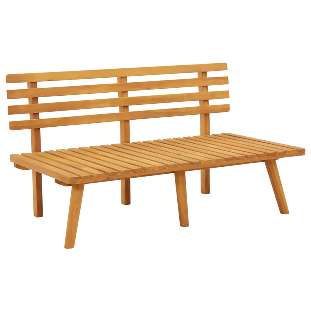 Patio Bench With Cushions 45.3" Solid Acacia Wood-vidaXL-Urbanheer