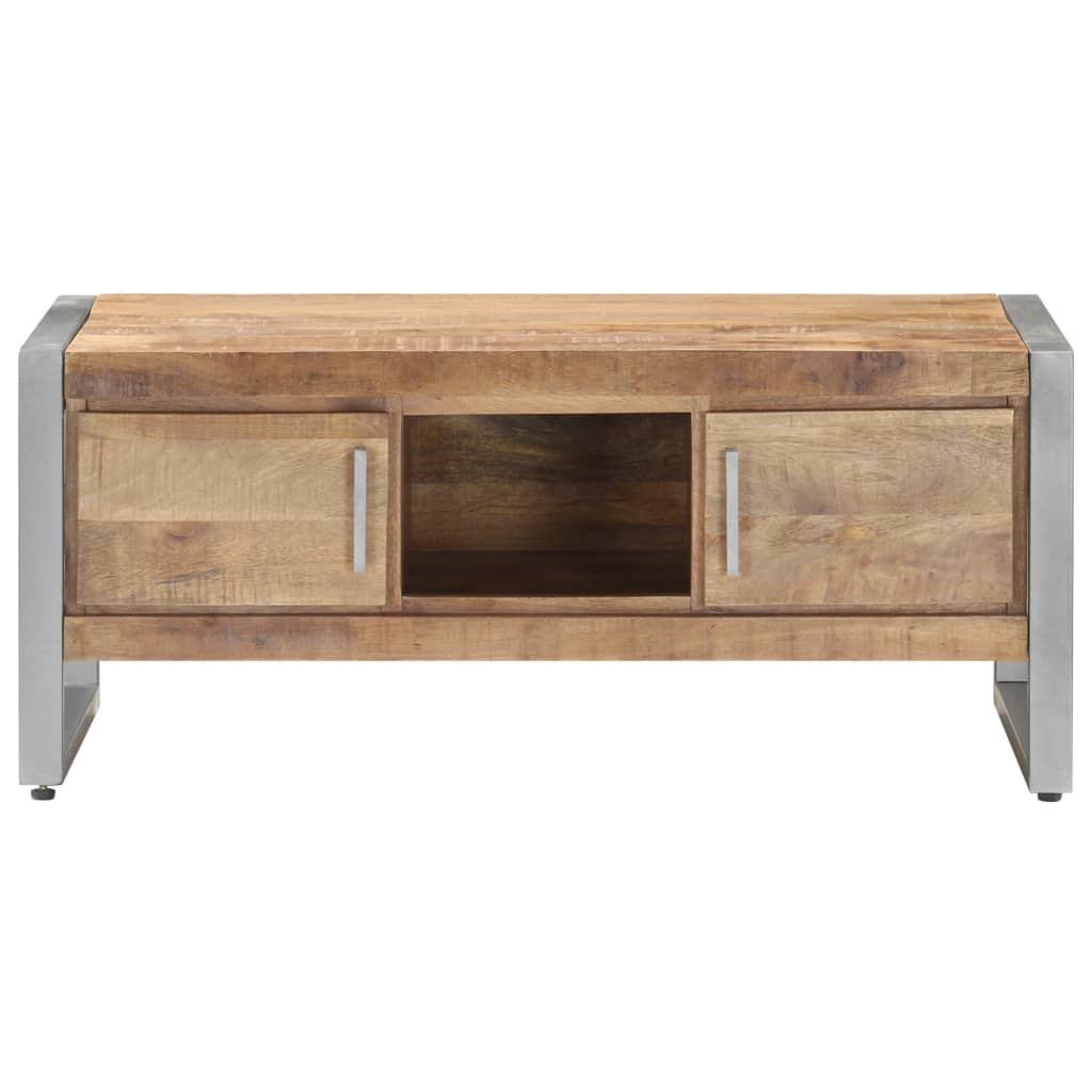 Vidaxl Coffee Table 37.4"X19.7"X15.7" Rough Mango Wood-Furniture > Tables > Accent Tables > Coffee Tables-vidaXL-Urbanheer