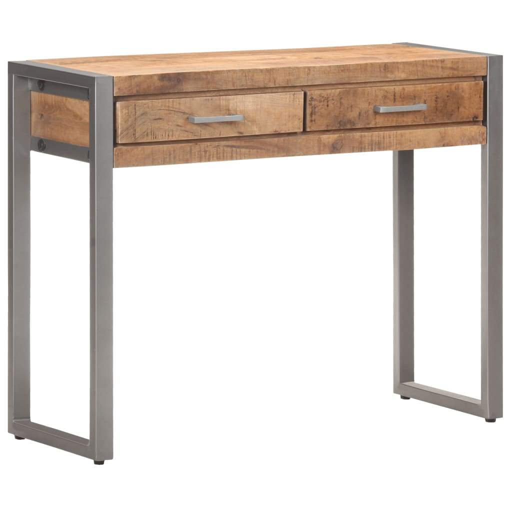 Console Table 37.4"X13.8"X29.5" Solid Mango Wood-vidaXL-Urbanheer