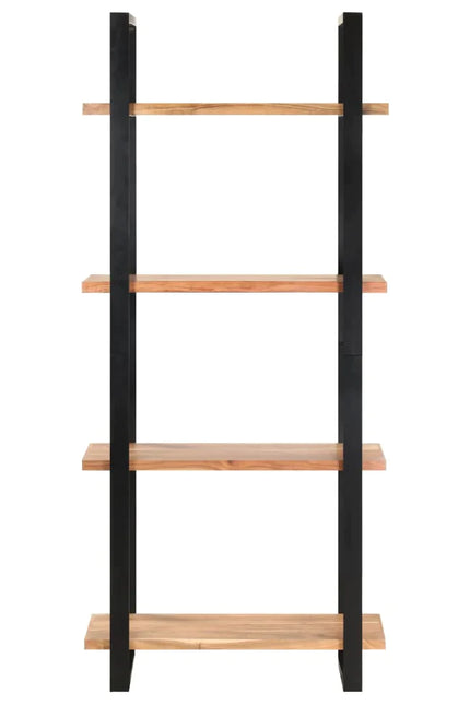 4-Tier Bookcase 31.5"x15.7"x70.9" Solid Acacia Wood