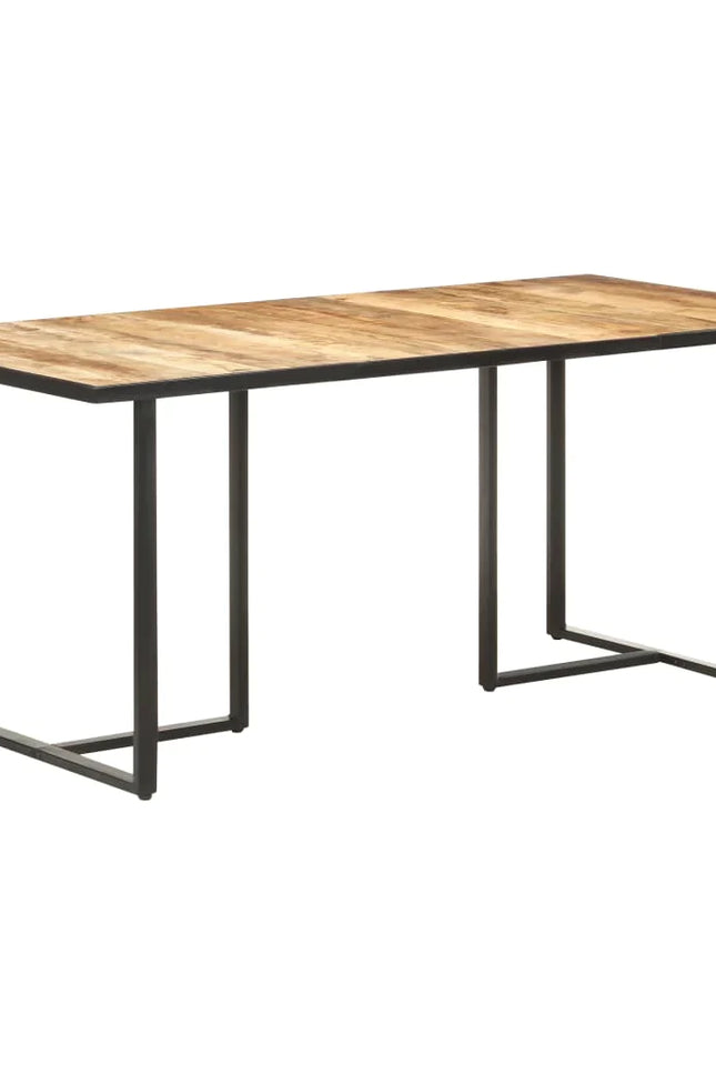 Vidaxl Dining Table 70.9" Rough Mango Wood-Furniture > Tables > Kitchen & Dining Room Tables-vidaXL-Urbanheer