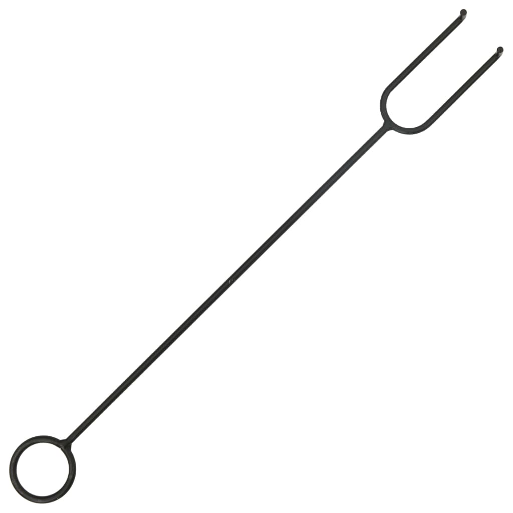 Rustic Fire Pit With Poker 29.9 Xxl Steel"-vidaXL-Urbanheer