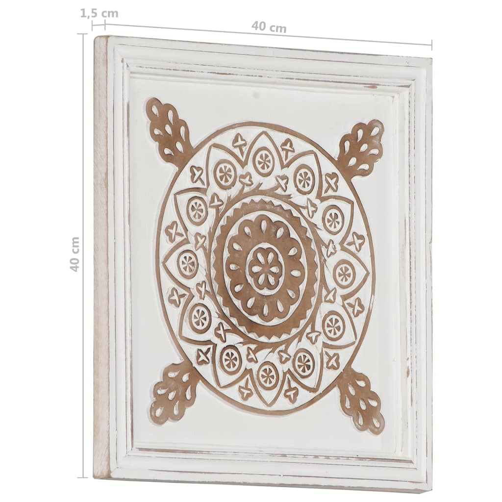 Hand-Carved Wall Panels 2 Pcs Mdf 15.7"X15.7"X0.6"-vidaXL-Urbanheer