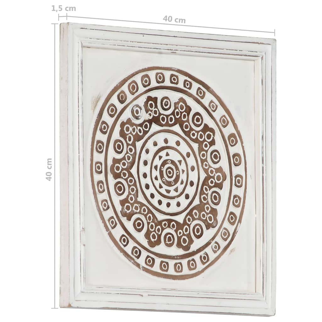 Hand-Carved Wall Panels 2 Pcs Mdf 15.7"X15.7"X0.6"-vidaXL-Urbanheer