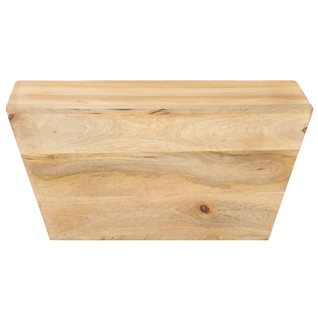 Vidaxl Coffee Table V-Shape 26"X26"X11.8" Solid Mango Wood-Furniture > Tables > Accent Tables > Coffee Tables-vidaXL-Urbanheer