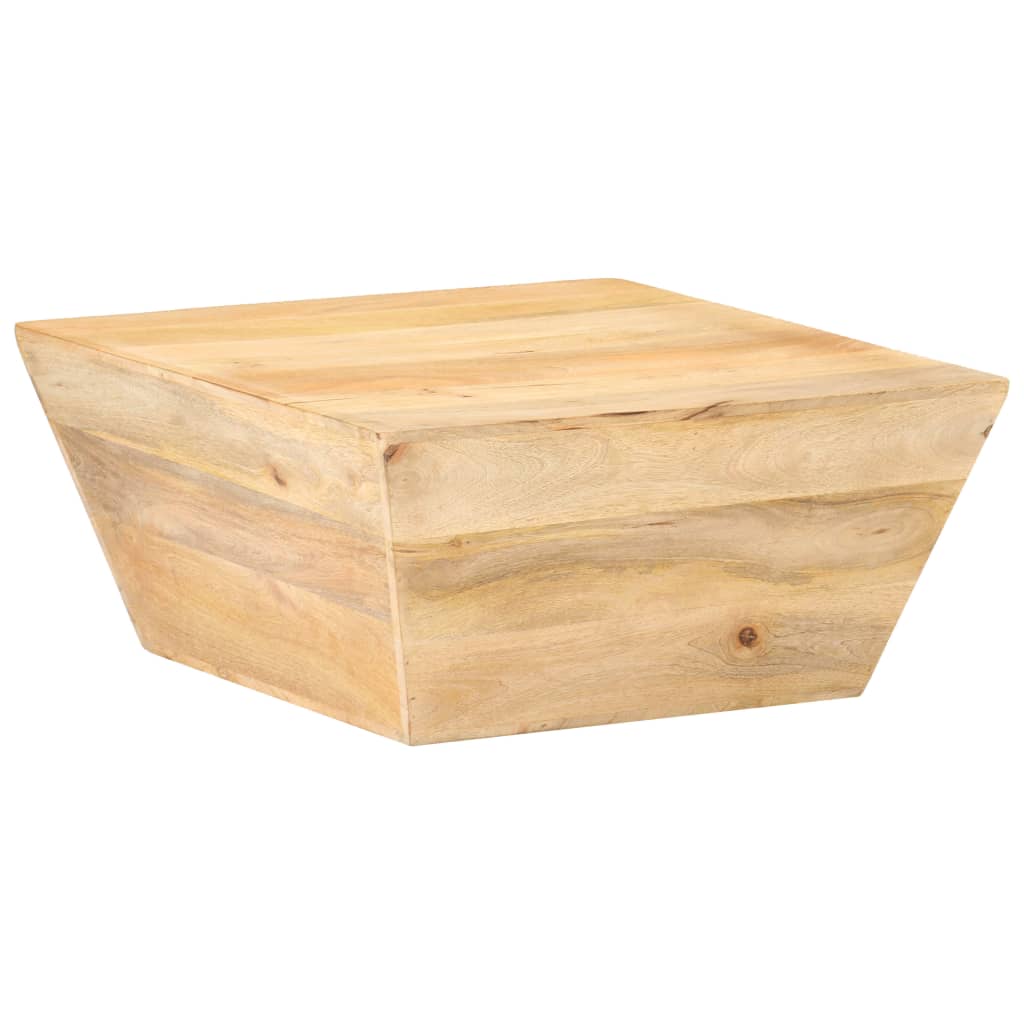 Vidaxl Coffee Table V-Shape 26"X26"X11.8" Solid Mango Wood-Furniture > Tables > Accent Tables > Coffee Tables-vidaXL-Urbanheer