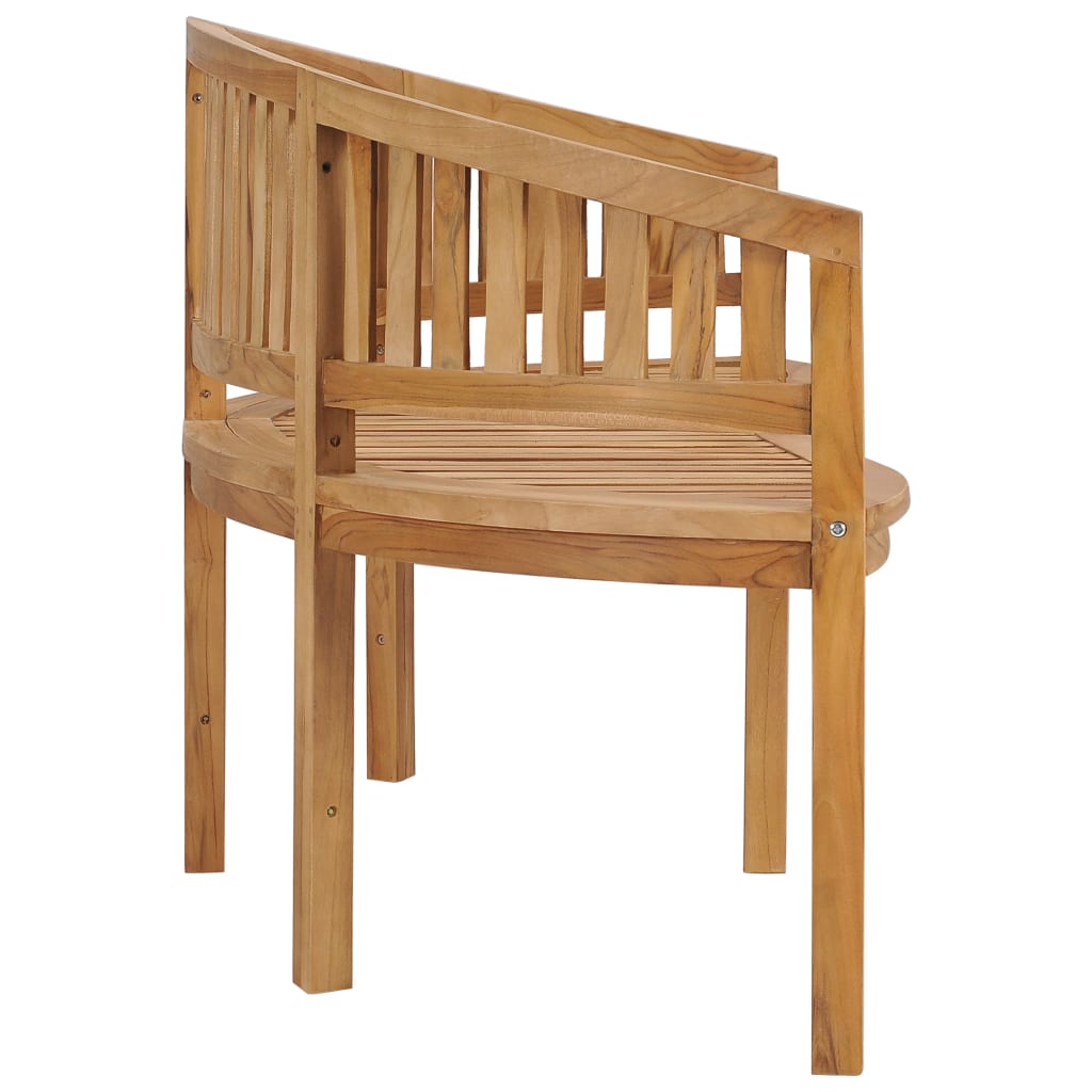 Vidaxl Banana Bench 70.9" Solid Teak Wood-Furniture > Outdoor Furniture > Outdoor Seating > Outdoor Benches-vidaXL-Urbanheer