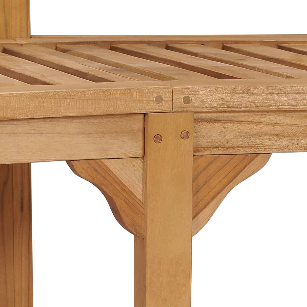 Vidaxl Banana Bench 70.9" Solid Teak Wood-Furniture > Outdoor Furniture > Outdoor Seating > Outdoor Benches-vidaXL-Urbanheer