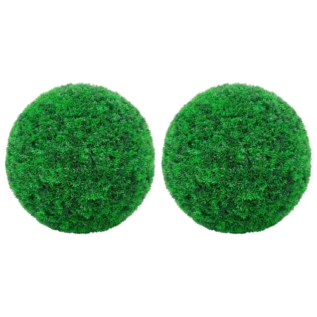 2X Artificial Boxwood Balls Artificial Flora Decor Plant Multi Sizes-vidaXL-8.7"-Urbanheer