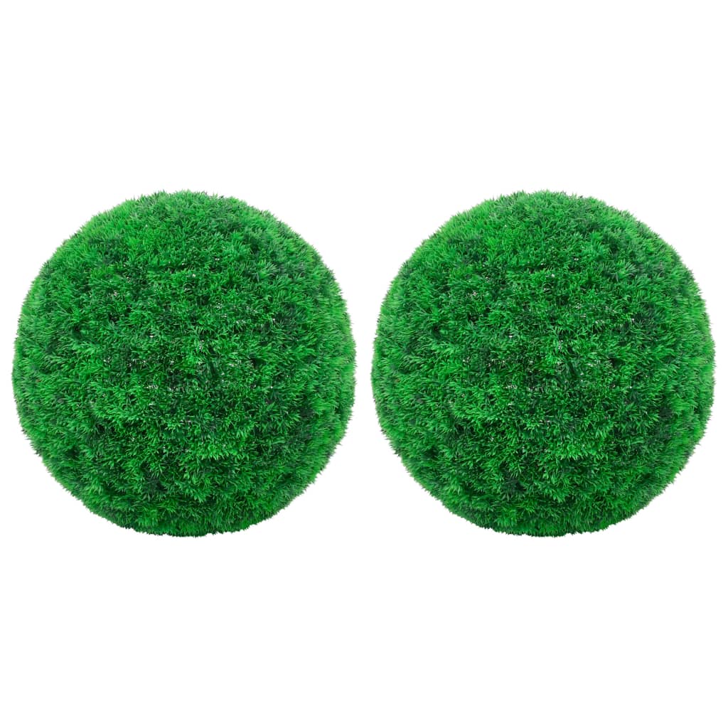 2X Artificial Boxwood Balls Artificial Flora Decor Plant Multi Sizes-vidaXL-8.7"-Urbanheer