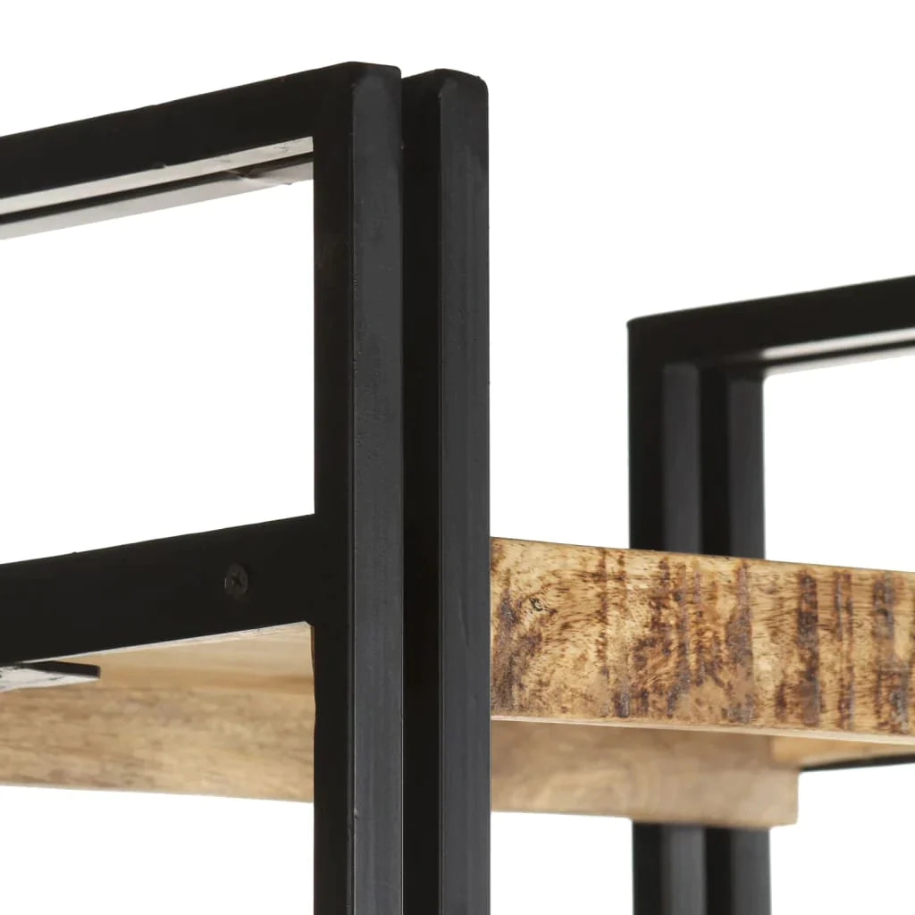 5-Tier Bookcase 15.7"X11.8"X70.9" Solid Mango Wood-vidaXL-Urbanheer