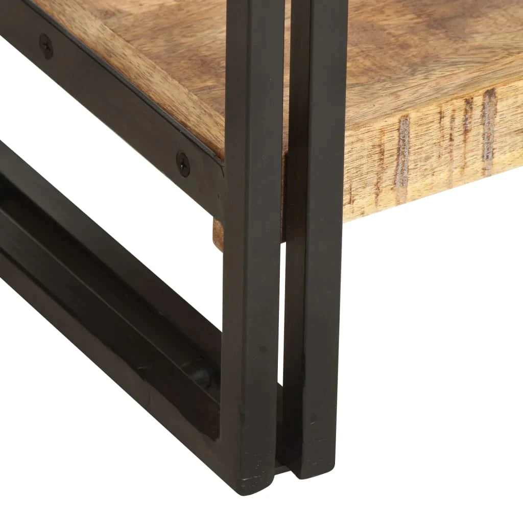 5-Tier Bookcase 15.7"X11.8"X70.9" Solid Mango Wood-vidaXL-Urbanheer