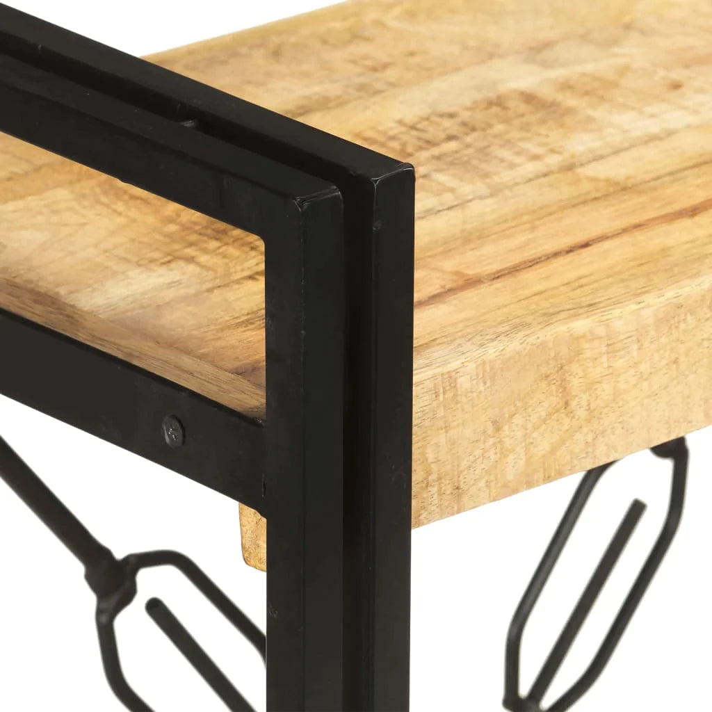 3-Tier Bookcase 35.4"X11.8"X31.5" Solid Mango Wood-vidaXL-Urbanheer