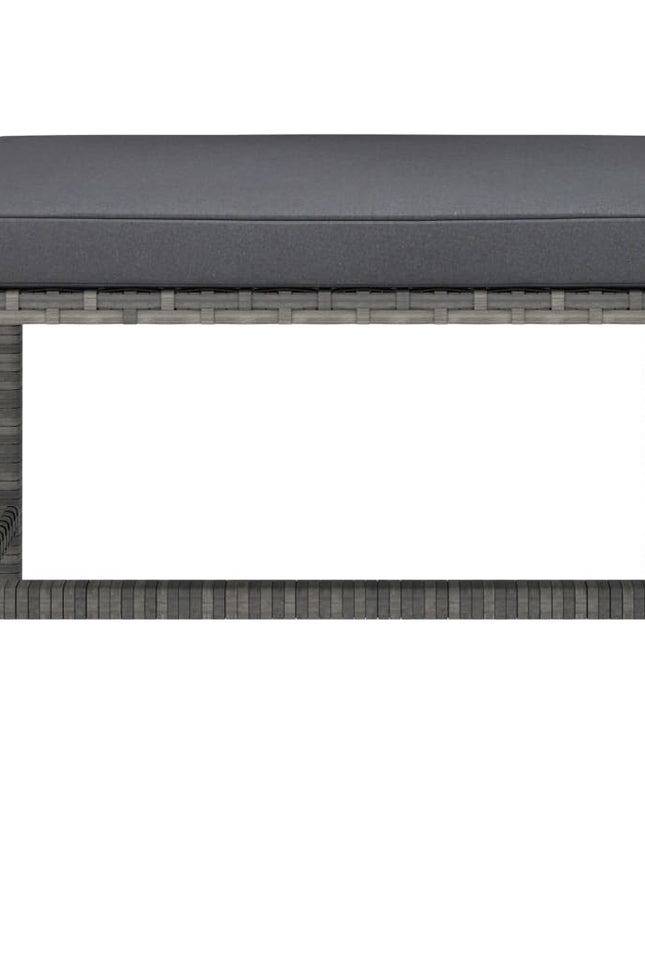 Vidaxl 6 Piece Patio Lounge Set With Cushions Poly Rattan Gray-vidaXL-Urbanheer