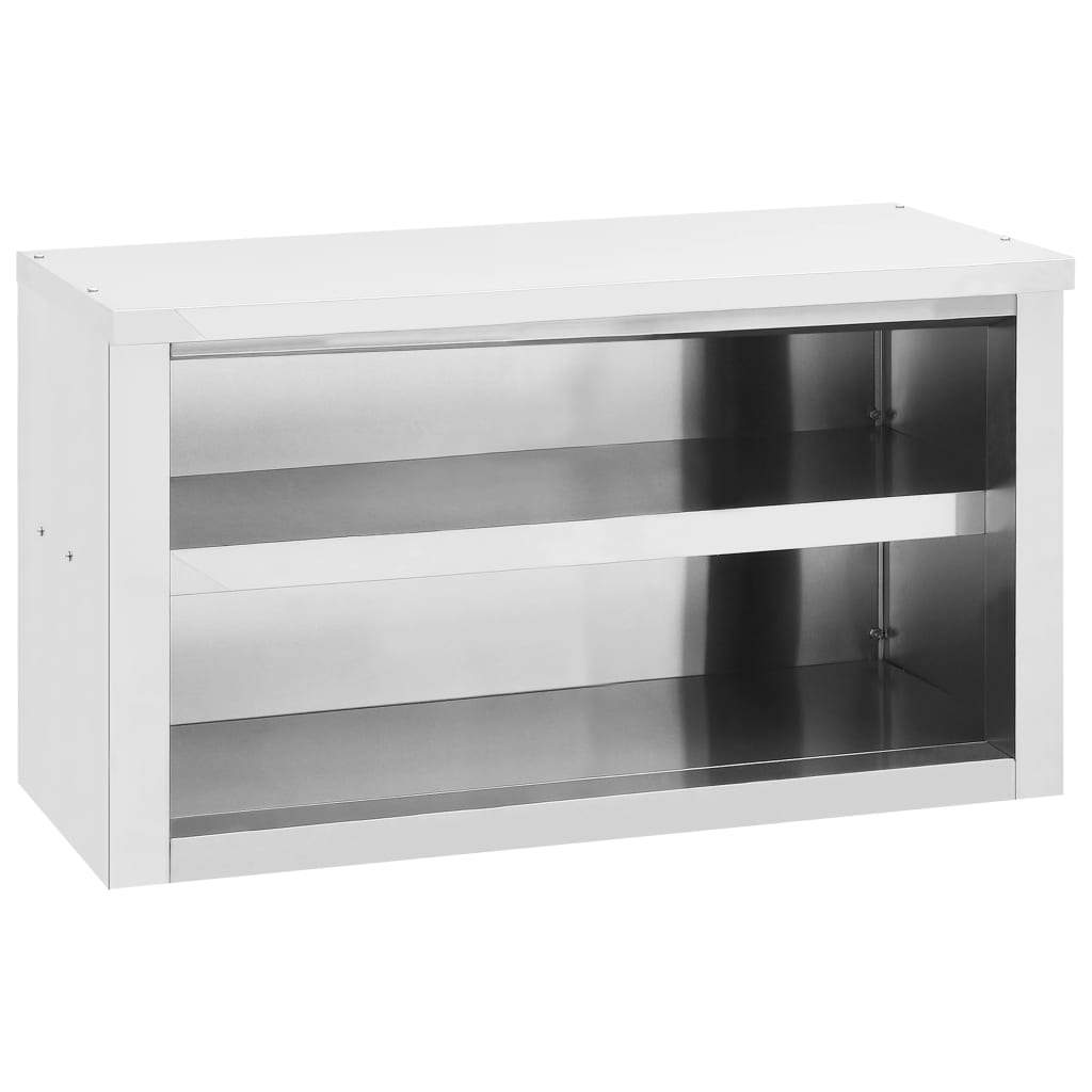 Kitchen Wall Cabinet Stainless Steel kitchenware Storage Multi Sizes-vidaXL-35.4" x 15.7" x 19.7"-Urbanheer