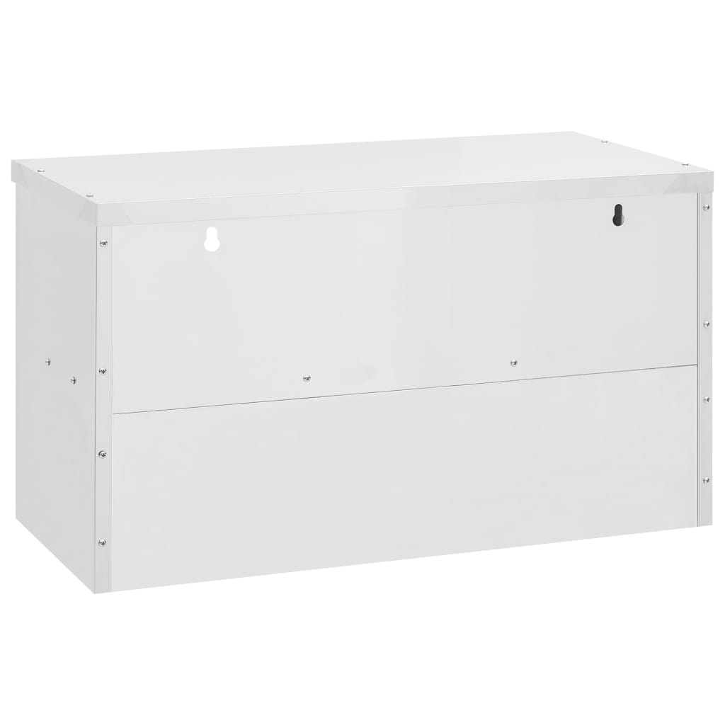 Kitchen Wall Cabinet Stainless Steel kitchenware Storage Multi Sizes-vidaXL-35.4" x 15.7" x 19.7"-Urbanheer