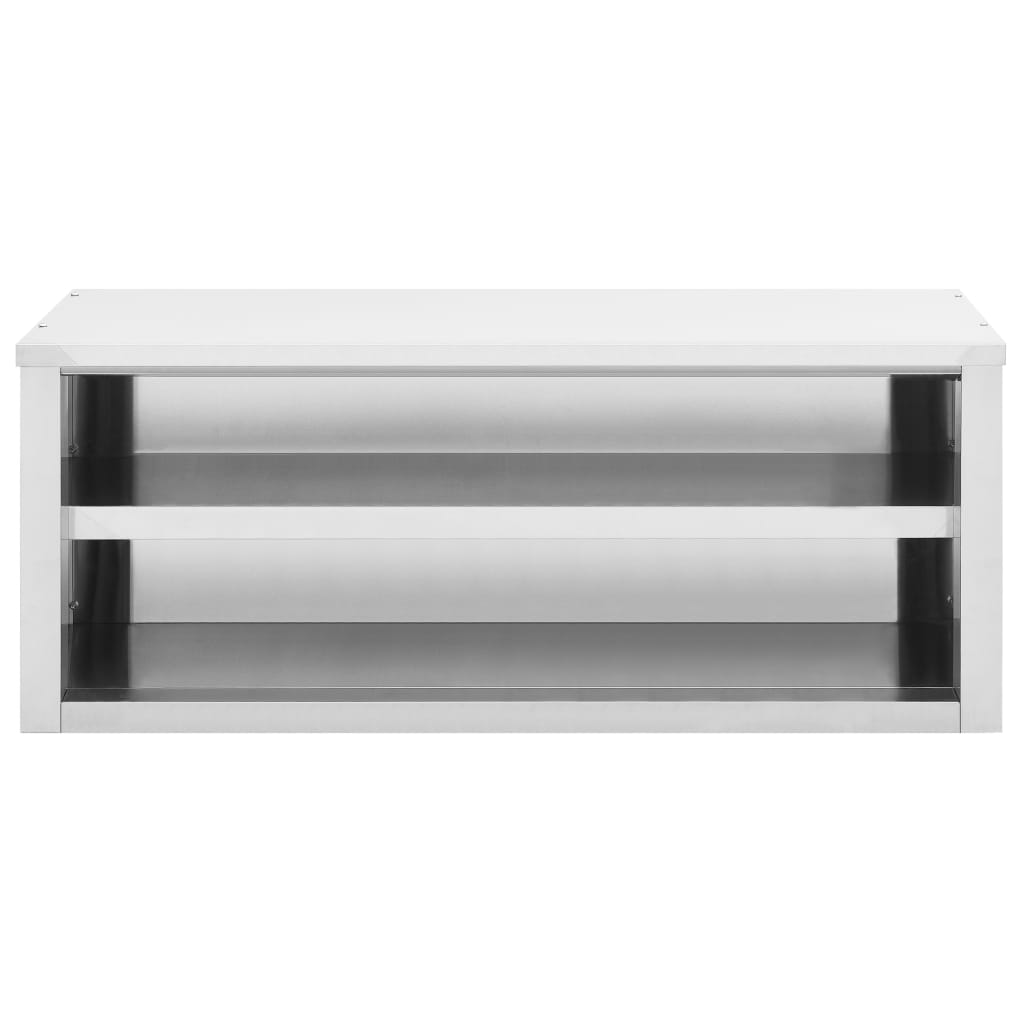 Kitchen Wall Cabinet Stainless Steel kitchenware Storage Multi Sizes-vidaXL-35.4" x 15.7" x 19.7"-Urbanheer