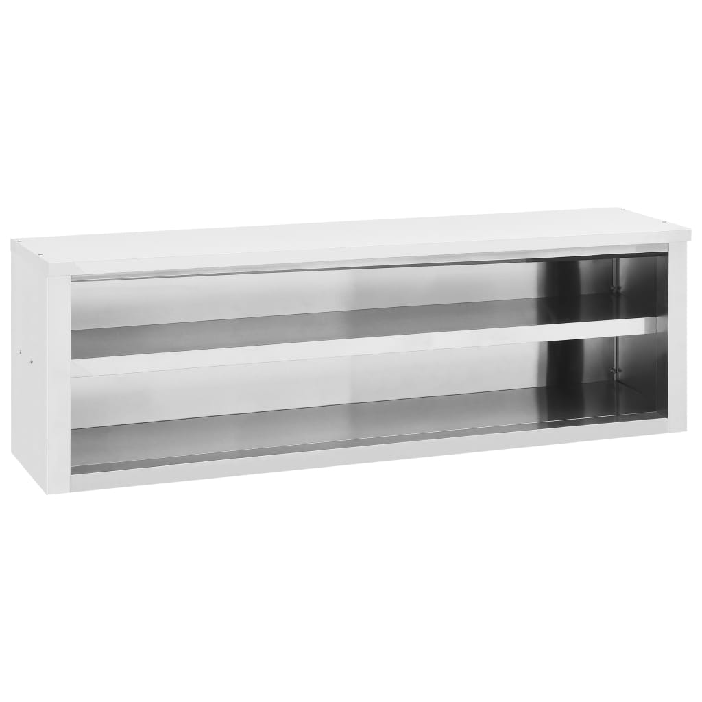 Kitchen Wall Cabinet Stainless Steel kitchenware Storage Multi Sizes-vidaXL-59.1" x 15.7" x 19.7"-Urbanheer