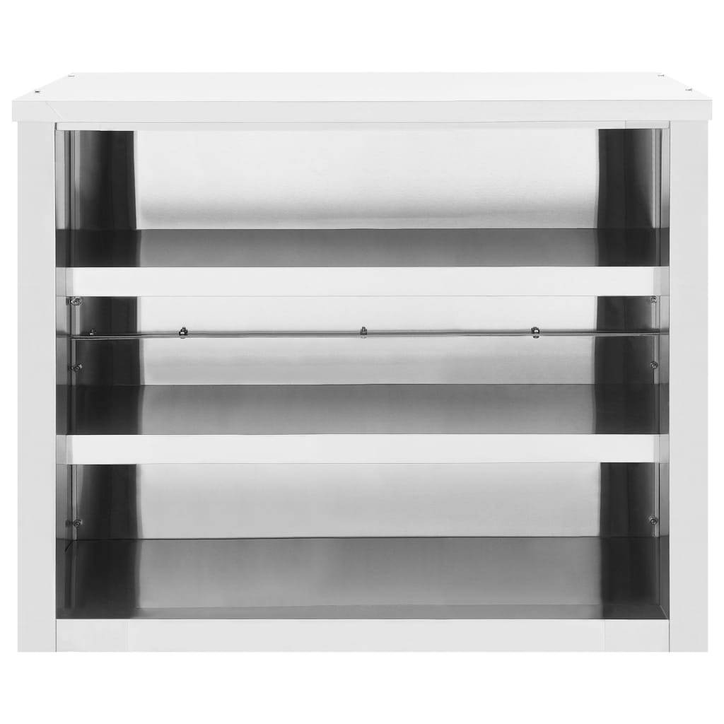Kitchen Wall Cabinet Stainless Steel kitchenware Storage Multi Sizes-vidaXL-35.4" x 15.7" x 19.7"-Urbanheer