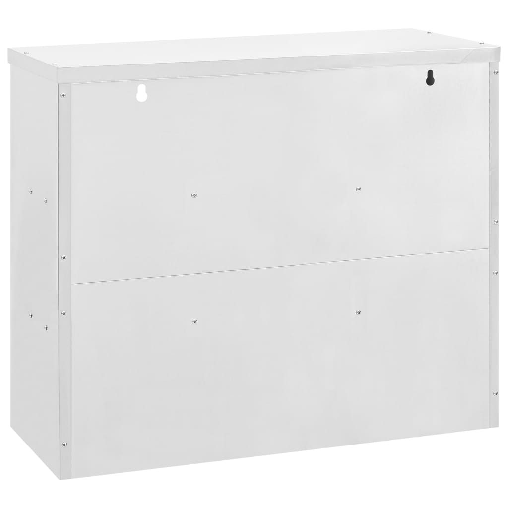 Kitchen Wall Cabinet Stainless Steel kitchenware Storage Multi Sizes-vidaXL-35.4" x 15.7" x 19.7"-Urbanheer