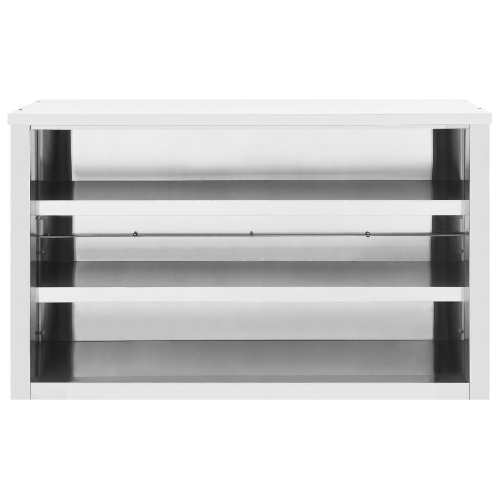 Kitchen Wall Cabinet Stainless Steel kitchenware Storage Multi Sizes-vidaXL-35.4" x 15.7" x 19.7"-Urbanheer