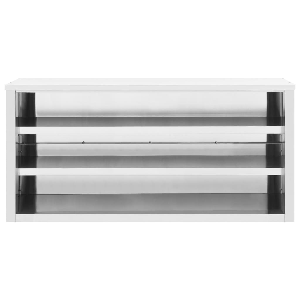 Kitchen Wall Cabinet Stainless Steel kitchenware Storage Multi Sizes-vidaXL-35.4" x 15.7" x 19.7"-Urbanheer