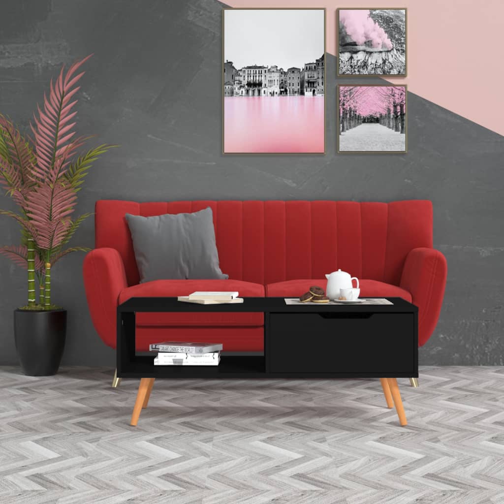 Coffee Table Chipboard Home Side Couch Table Furniture Multi Colors-vidaXL-White-Urbanheer