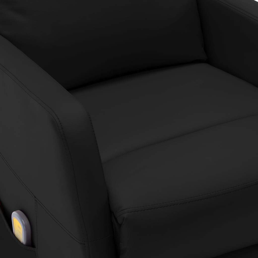 Vidaxl Electric Massage Reclining Chair Faux Leather Recliner Multi Colors-Furniture > Chairs > Electric Massaging Chairs-vidaXL-Black-Urbanheer