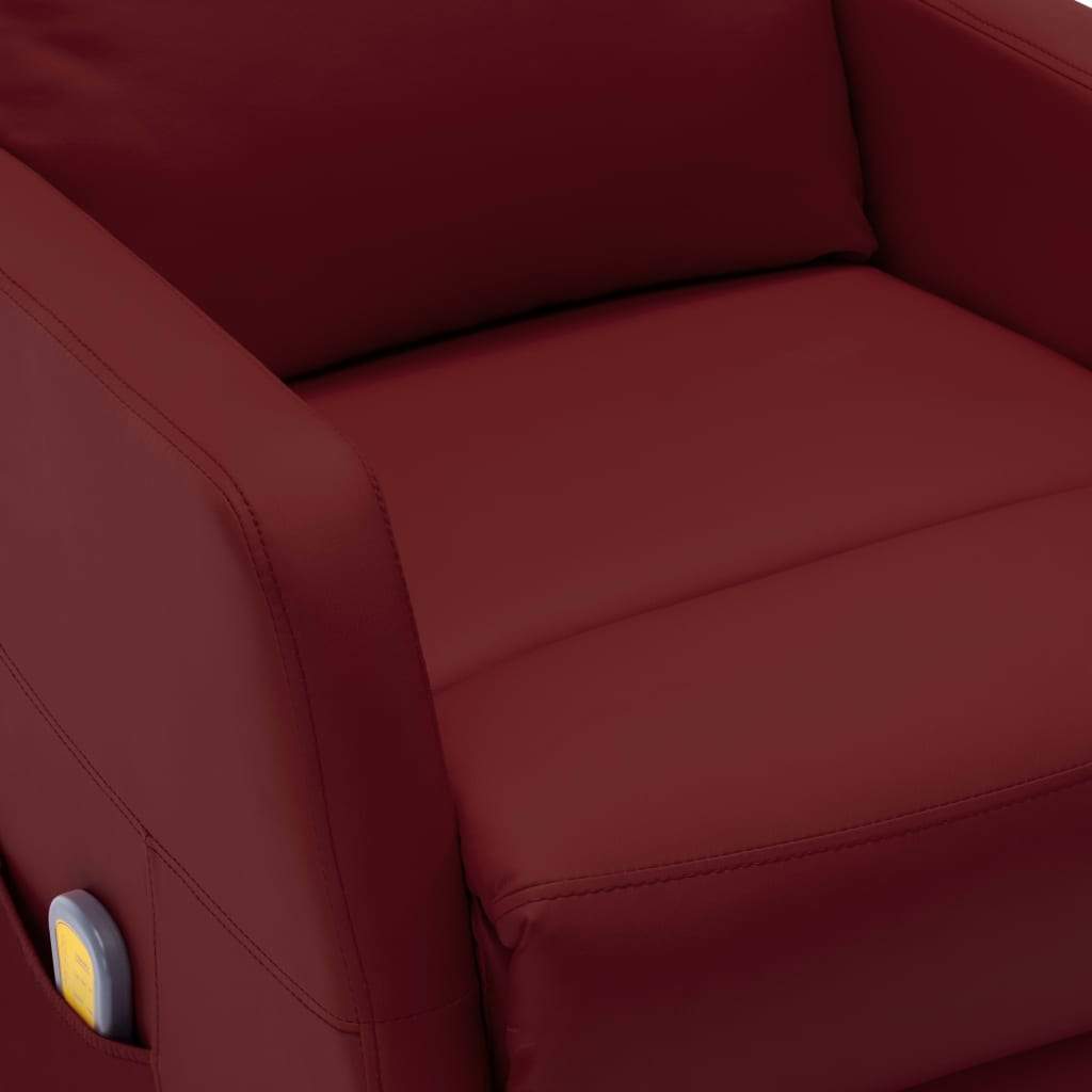 Vidaxl Electric Massage Reclining Chair Faux Leather Recliner Multi Colors-Furniture > Chairs > Electric Massaging Chairs-vidaXL-Black-Urbanheer