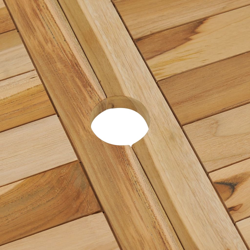 5 Piece Garden Dining Set Solid Wood Teak-vidaXL-Urbanheer