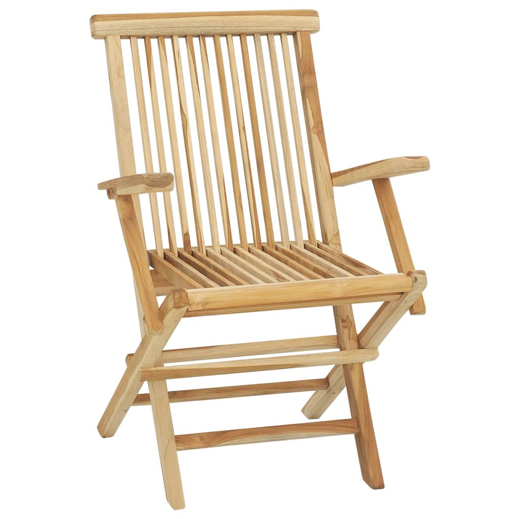 5 Piece Garden Dining Set Solid Wood Teak-vidaXL-Urbanheer