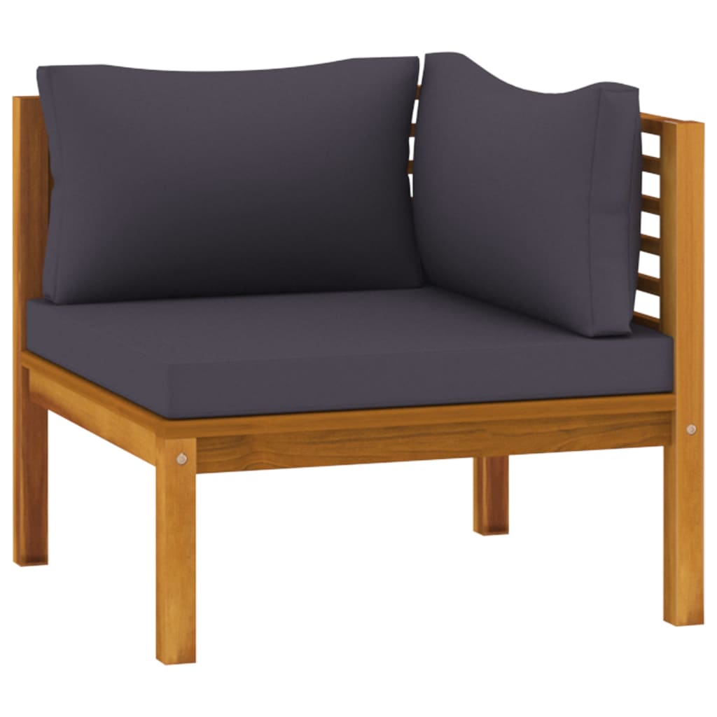 4-Seater Patio Sofa with Cushion Solid Acacia Wood-Furniture > Outdoor Furniture > Outdoor Furniture Sets-vidaXL-Urbanheer