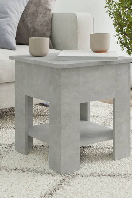 Coffee Table Engineered Wood Tea Table Desk Furniture Multi Colors-vidaXL-Concrete grey-Urbanheer
