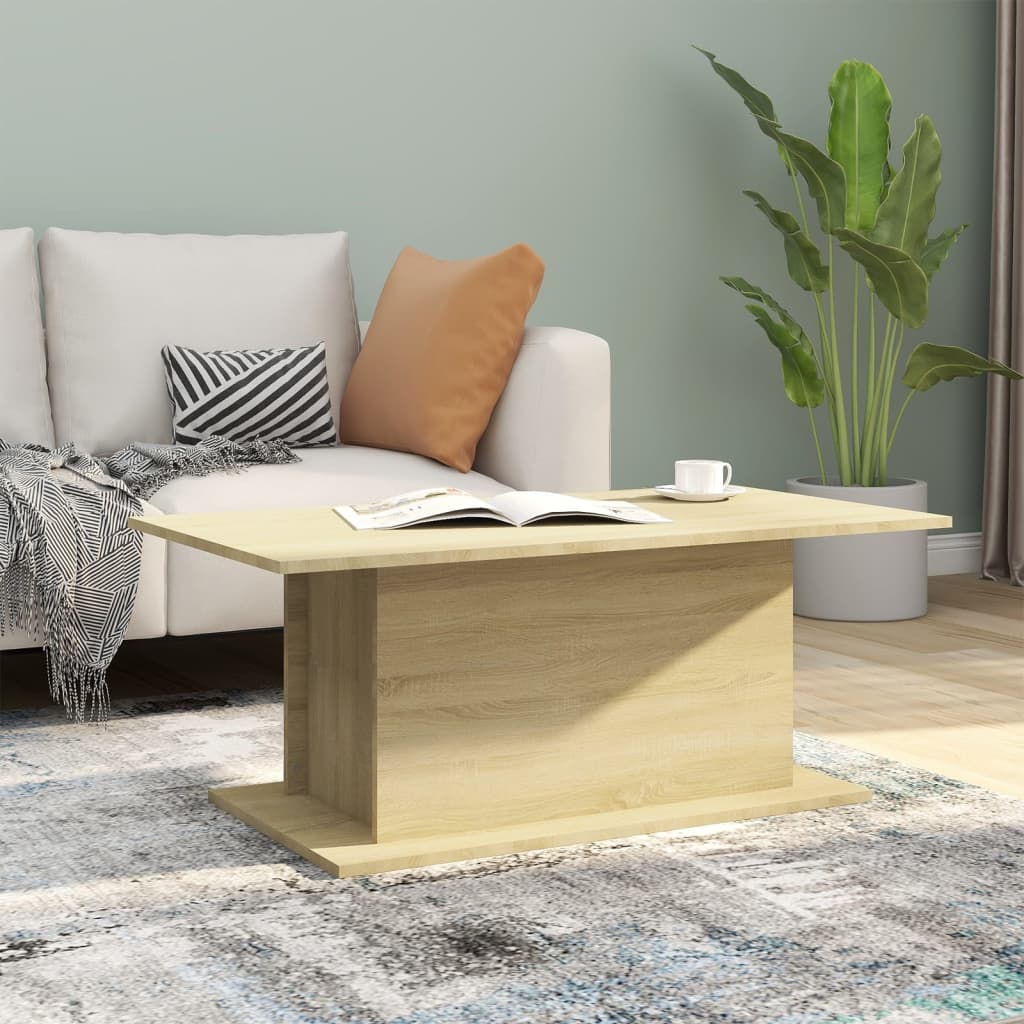 Coffee Table Chipboard End Side Sofa Tea Table Furniture Multi Colors-vidaXL-smoked oak-Urbanheer