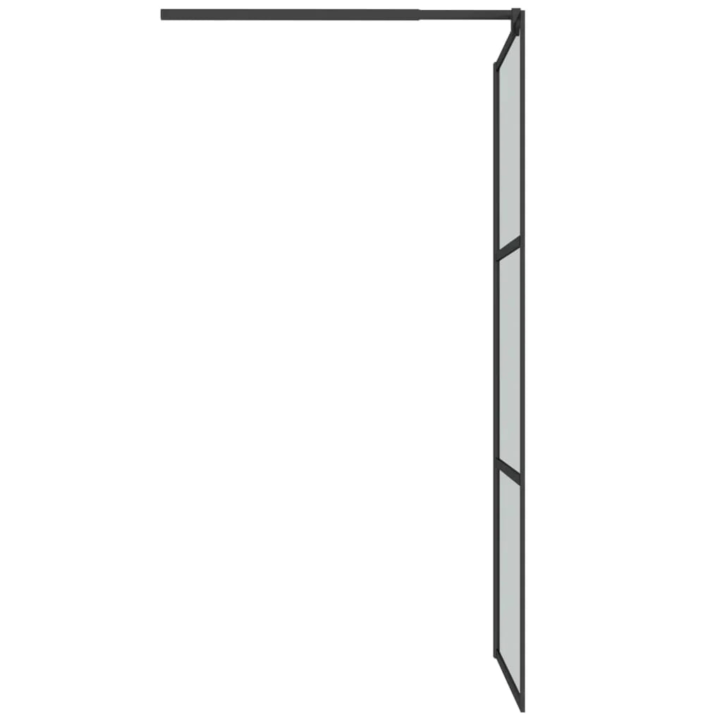 Vidaxl Walk-In Shower Wall 31.5"X76.8" Dark Esg Glass Black-Hardware > Plumbing > Plumbing Fixture Hardware & Parts > Shower Parts > Shower Walls & Surrounds-vidaXL-Urbanheer