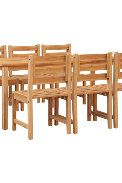 7 Piece Patio Dining Set Solid Wood Teak-vidaXL-Urbanheer