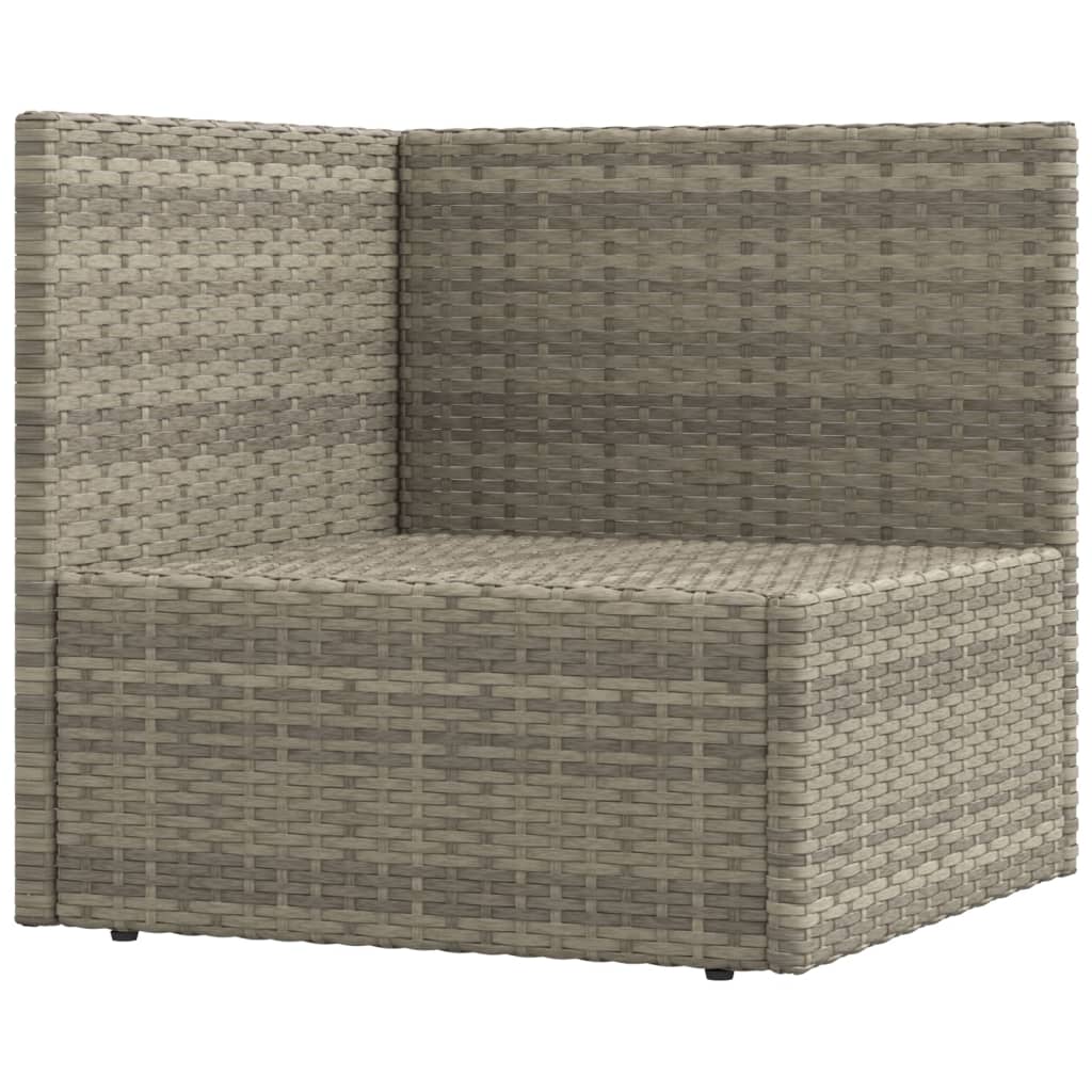 Vidaxl 8 Piece Patio Lounge Set With Cushions Gray Poly Rattan-Furniture > Outdoor Furniture > Outdoor Furniture Sets-vidaXL-Urbanheer