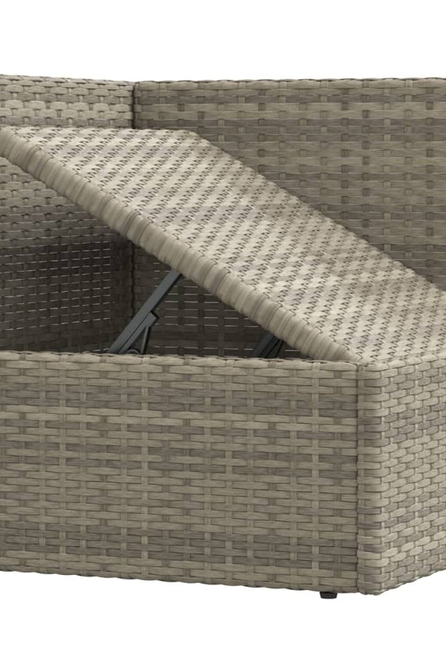 Vidaxl 8 Piece Patio Lounge Set With Cushions Gray Poly Rattan-vidaXL-Urbanheer