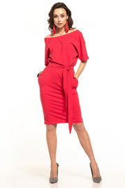 All-Day Comfort: Women Dress-Tessita-red-L-Urbanheer