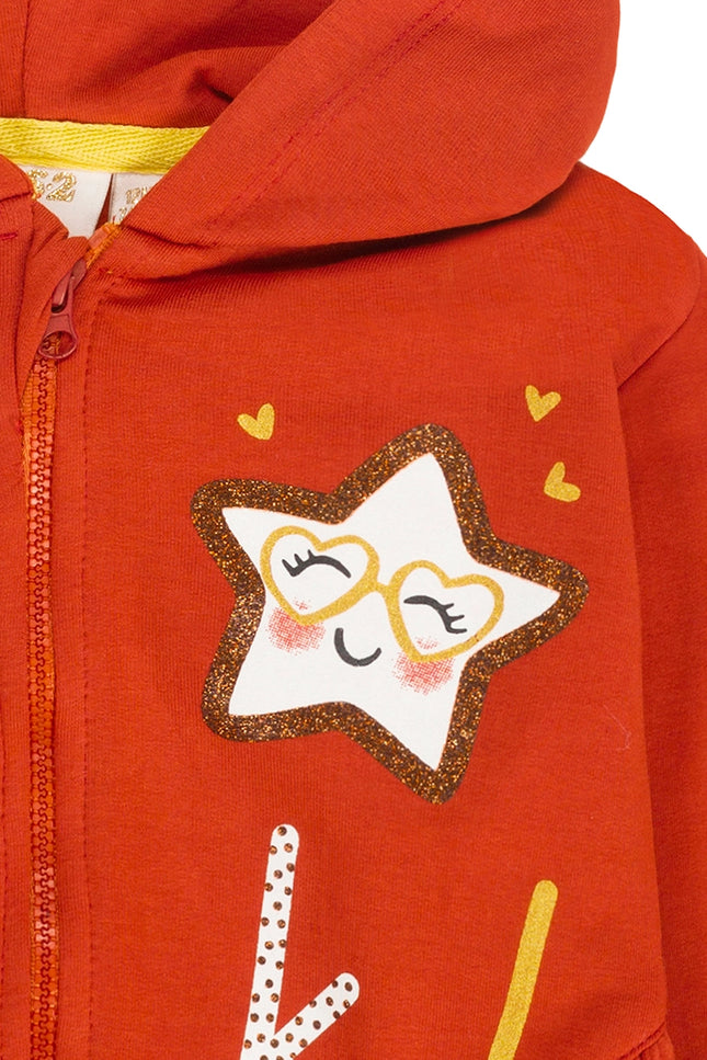 Ubs2 Baby Girl'S Sweatshirt In Stretch Cotton Fleece.-UBS2-Urbanheer