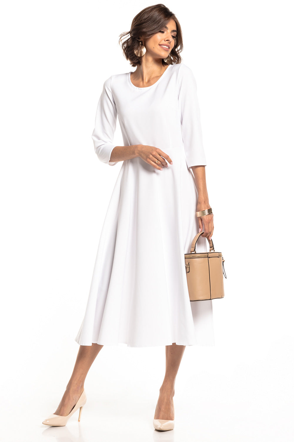 All-Day Comfort: Women Dress-Tessita-white-L-Urbanheer