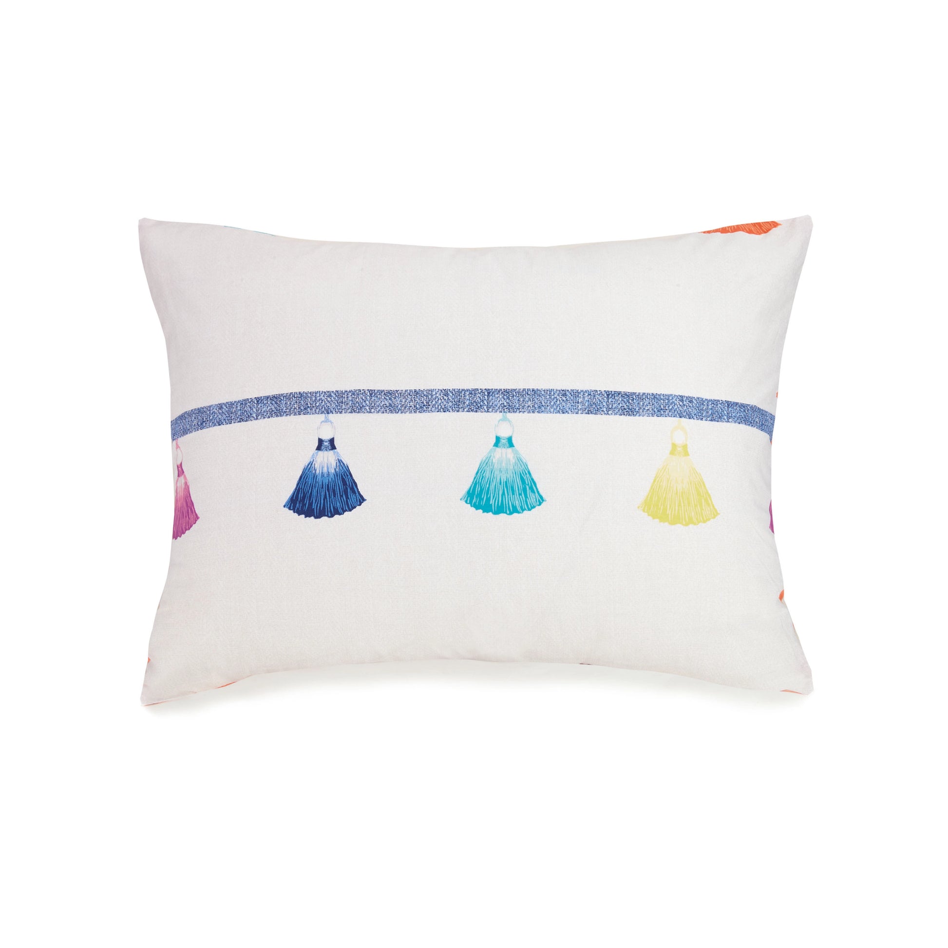 Painted Tassel Comforter Set - 4 Pieces.-peking handicraft-Twin-Urbanheer